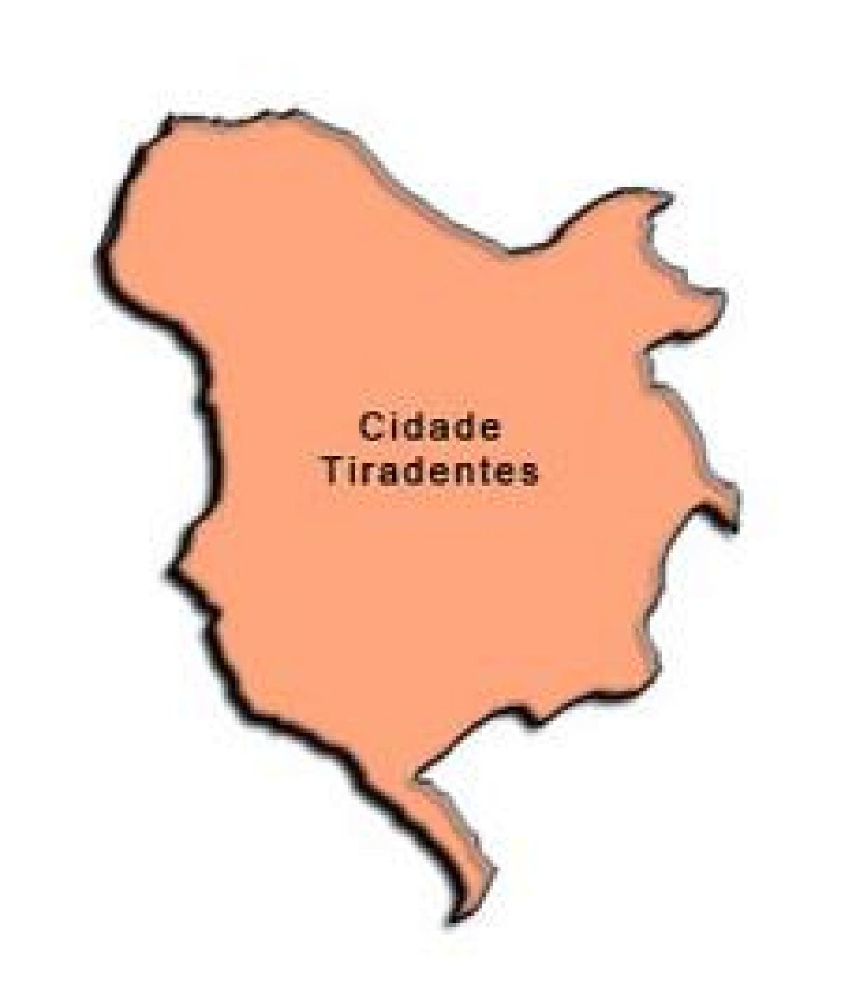 地図Cidade Tiradentesサ県