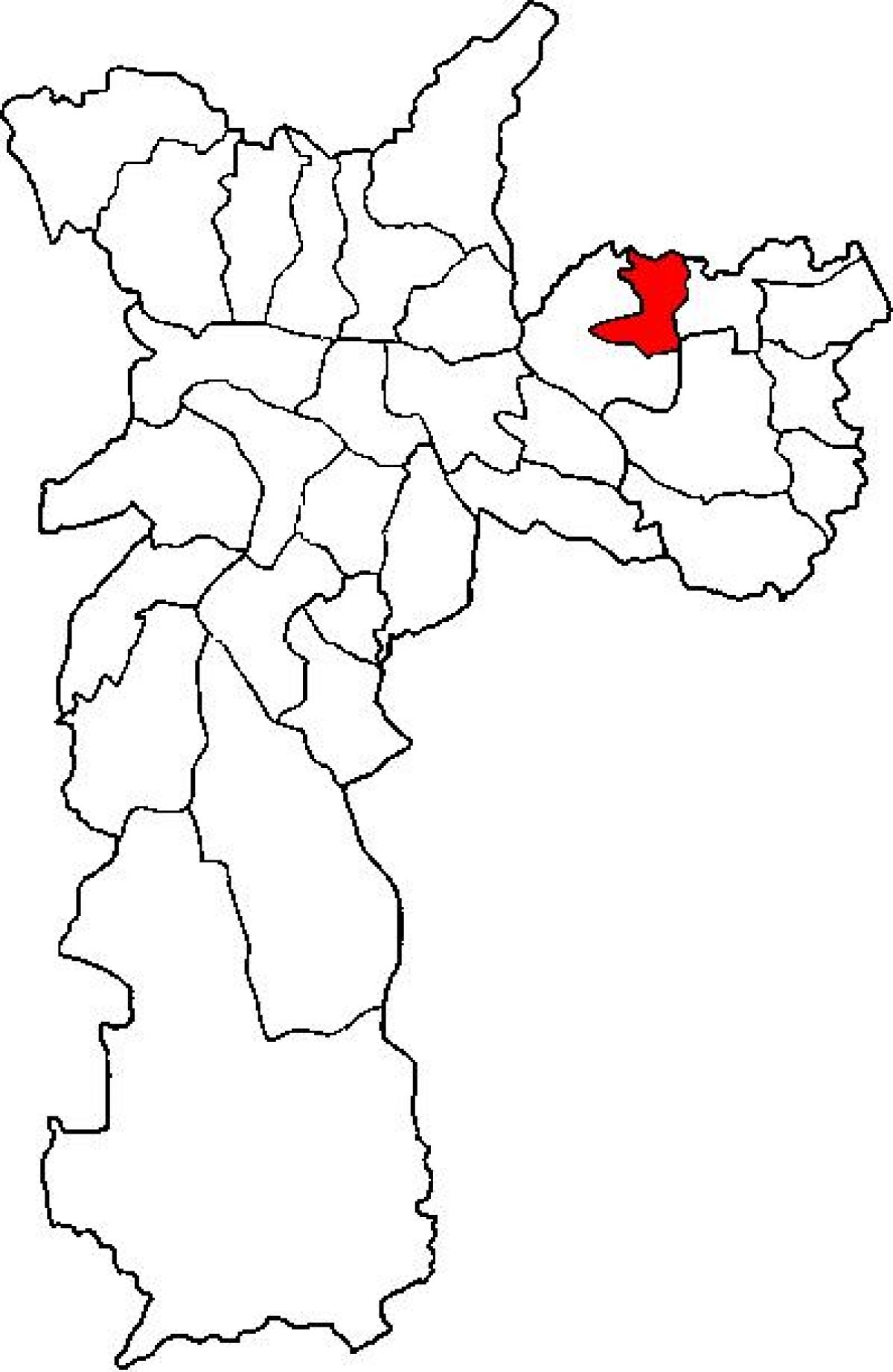 地図Ermelinoマタラッツォサブ県サンパウロ