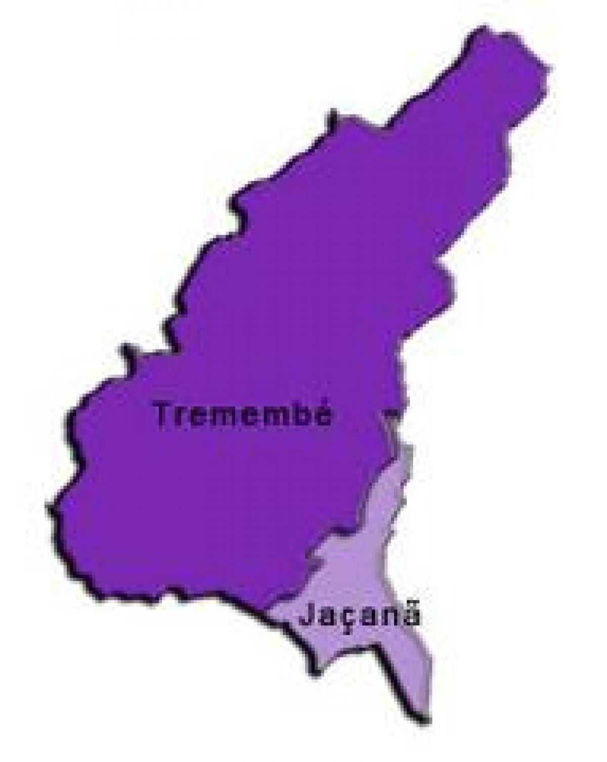 地図Jaçanã-Tremembéサ県