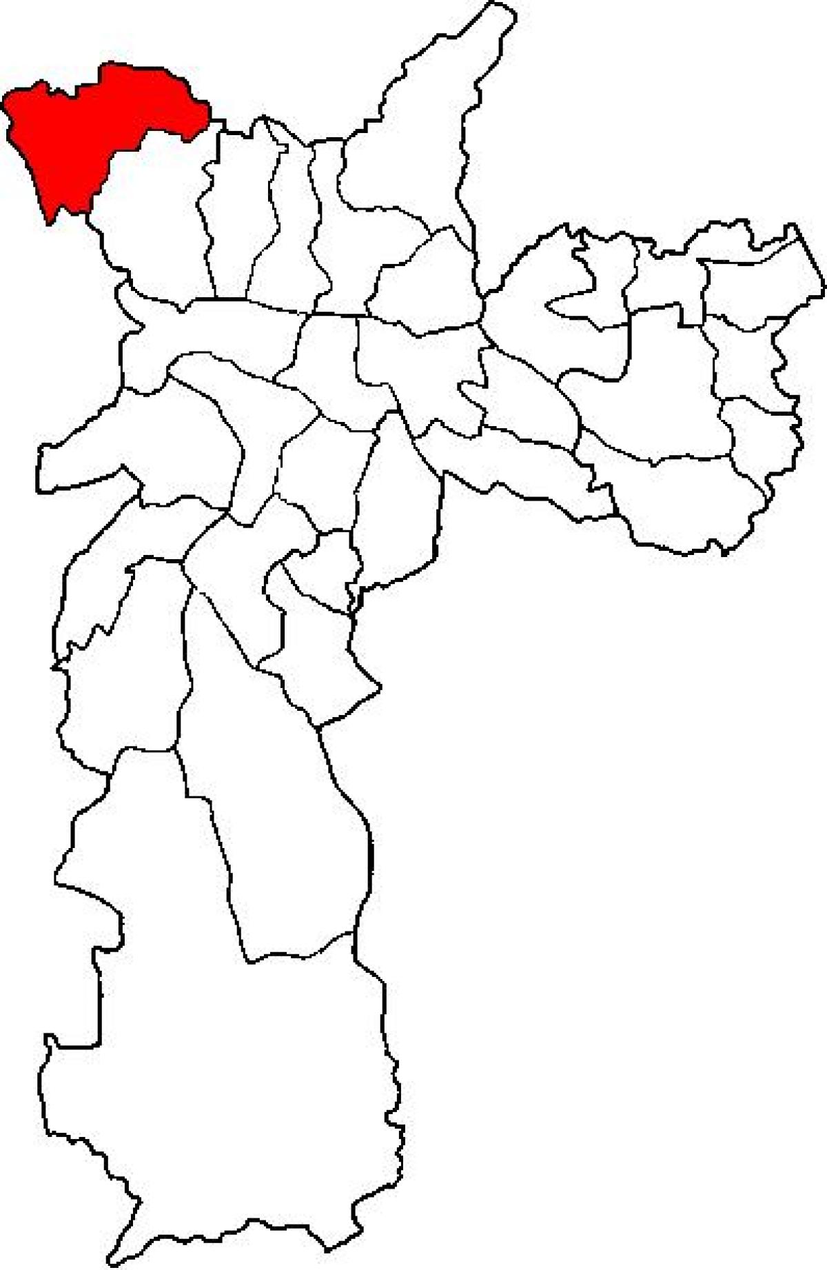地図Perus副県サンパウロ