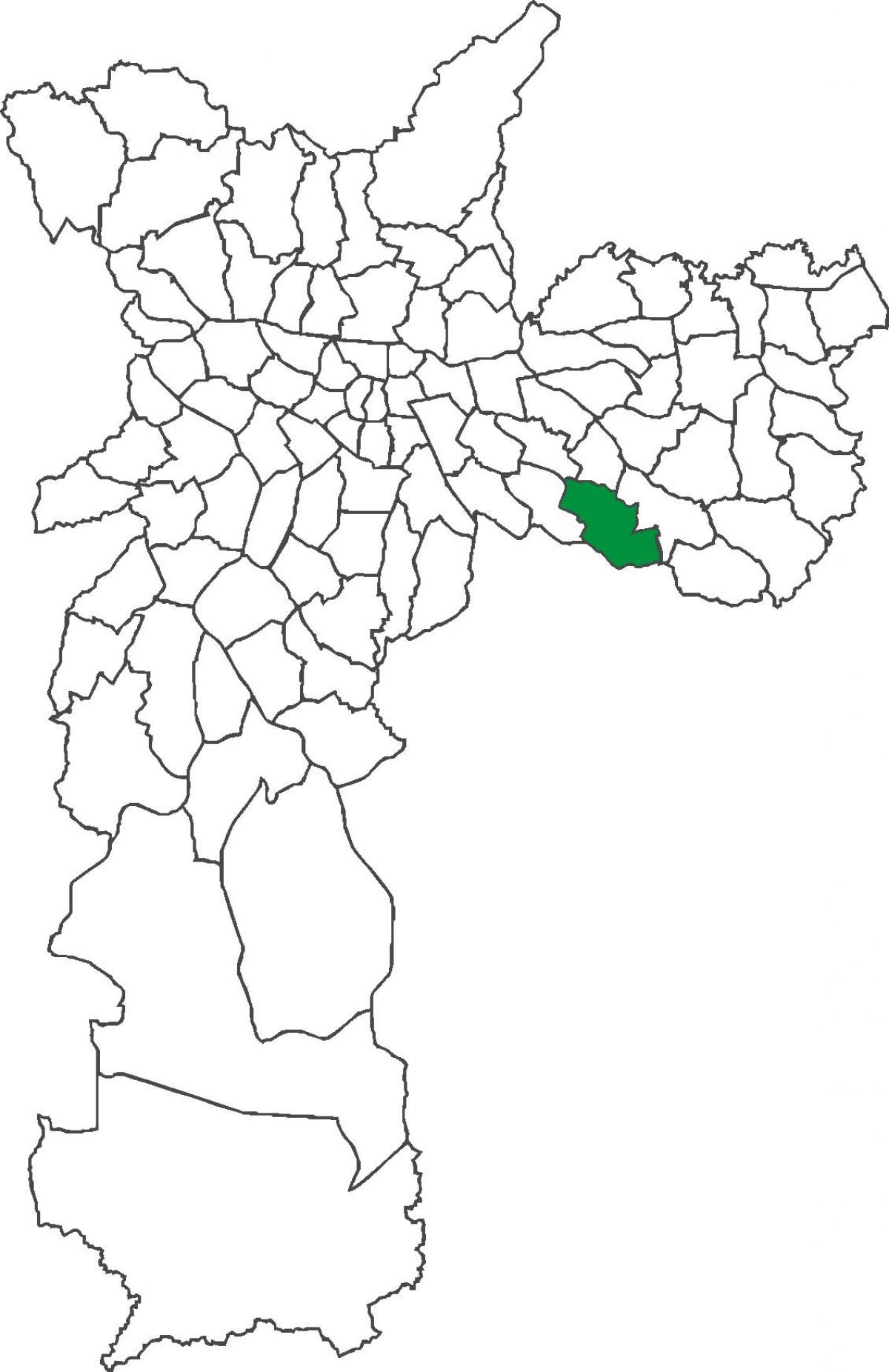 地図Sapopemba地区