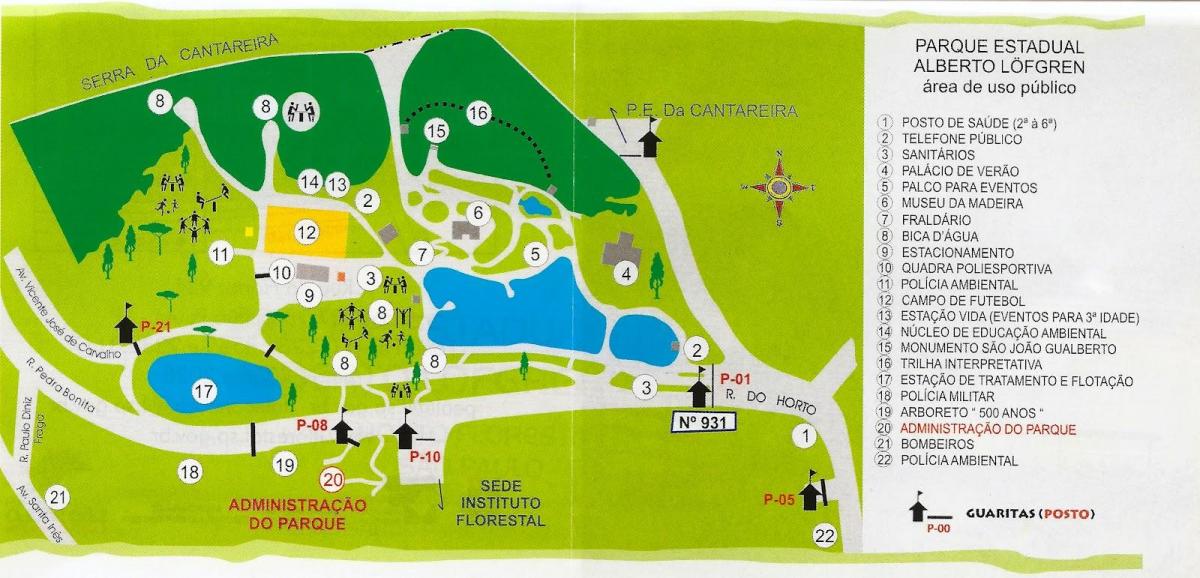地図アルベルトLöfgren公園