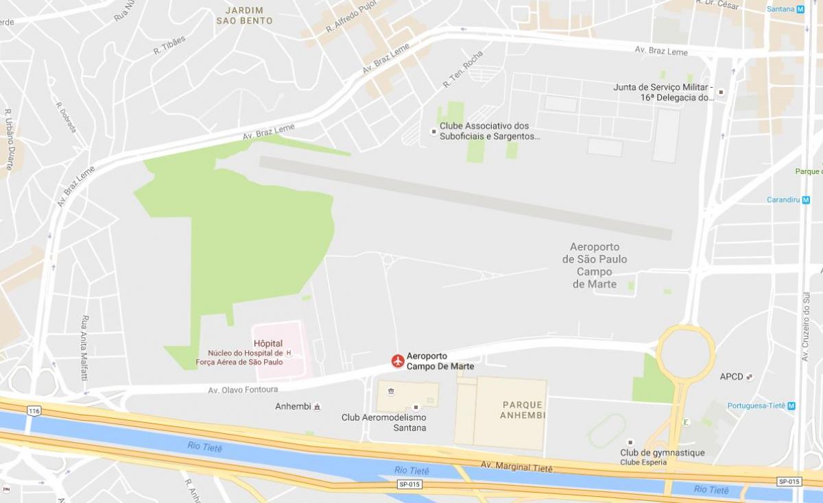 地図Campo de Marte空港