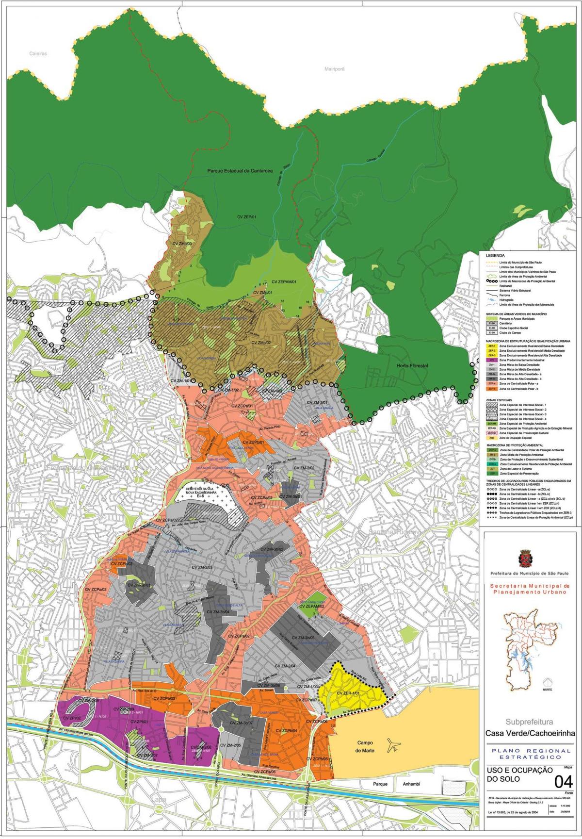 地図のカーサヴェルデサンパウロ-職業の土壌