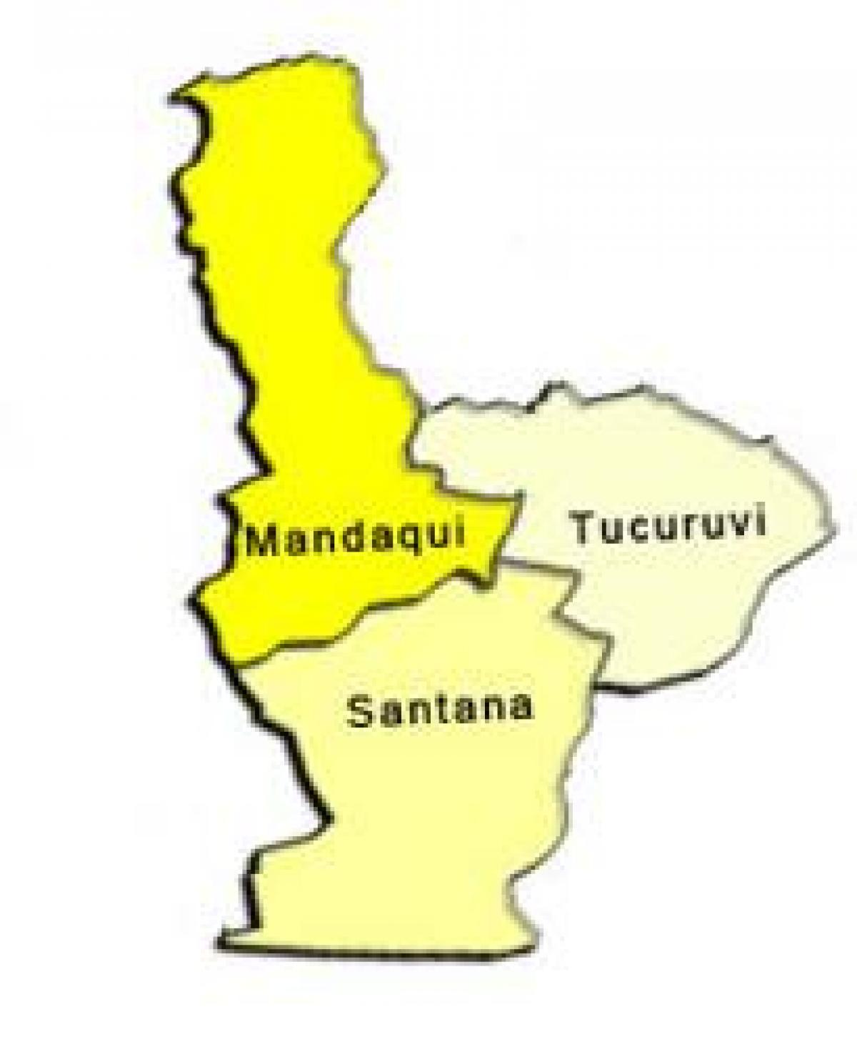 地図のサンタナのサブ県