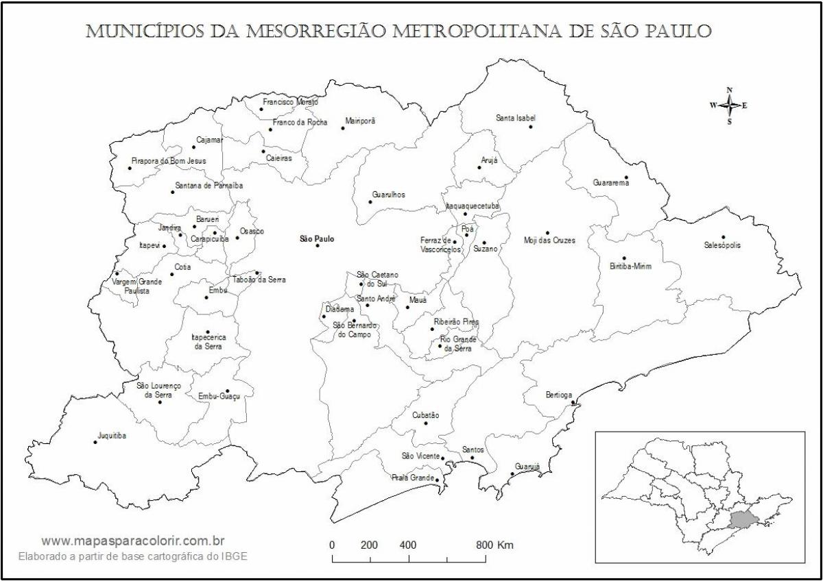 地図サンパウロバ