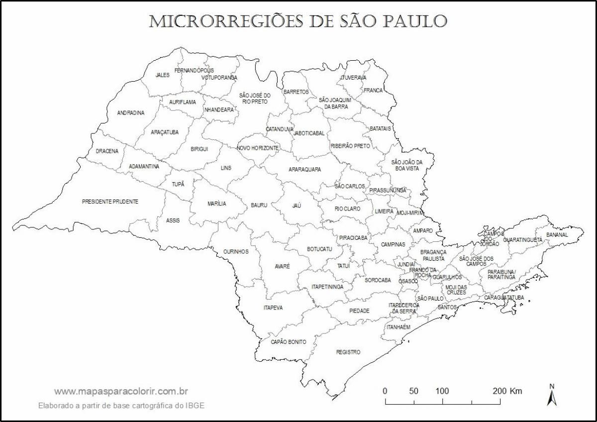 地図サンパウロバ-マイクロ-地域