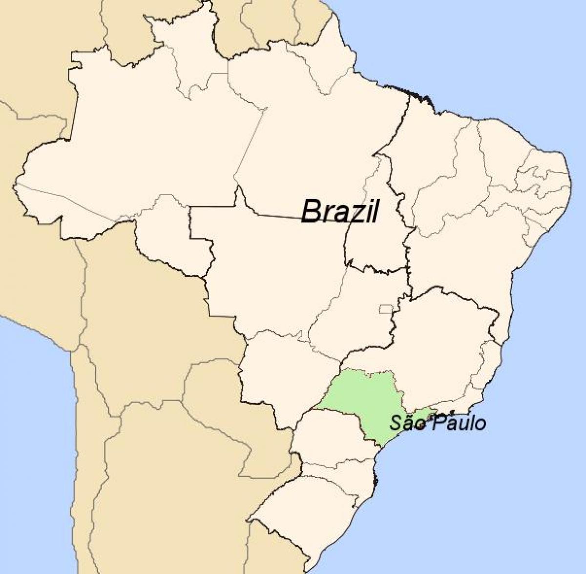 地図サンパウロブラジル