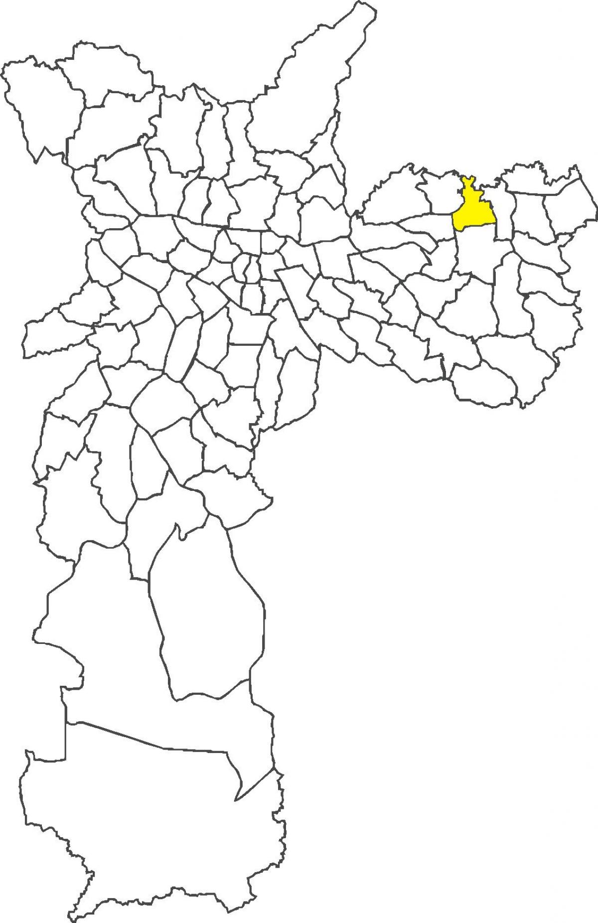 地図のヴィラJacuí地区