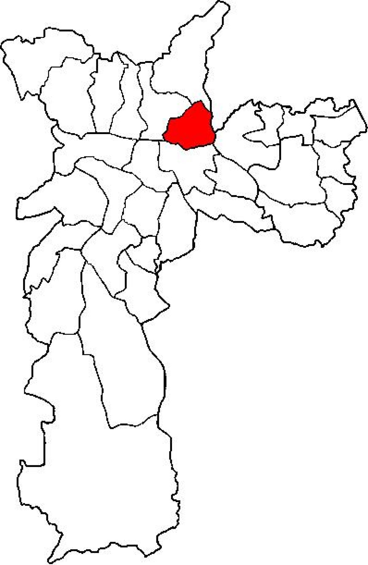 地図のヴィラマリアサブ県サンパウロ