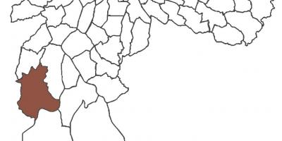 地図Jardim Ângela地区