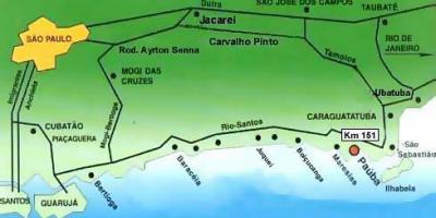 地図サンパウロビーチ
