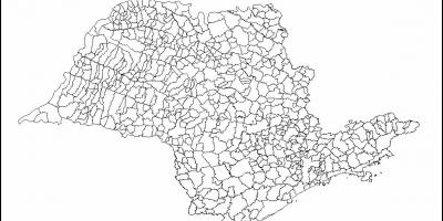 地図のサンパウロのヴァージン-市町村