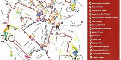 地図サンパウロ自転車道