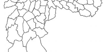 地図のサンミゲルサンパウロ美術館とミュニシパ地区