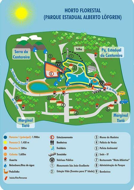 地図アルベルトLöfgren公園-庭園花