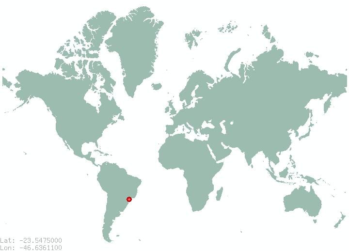 地図サンパウロの世界