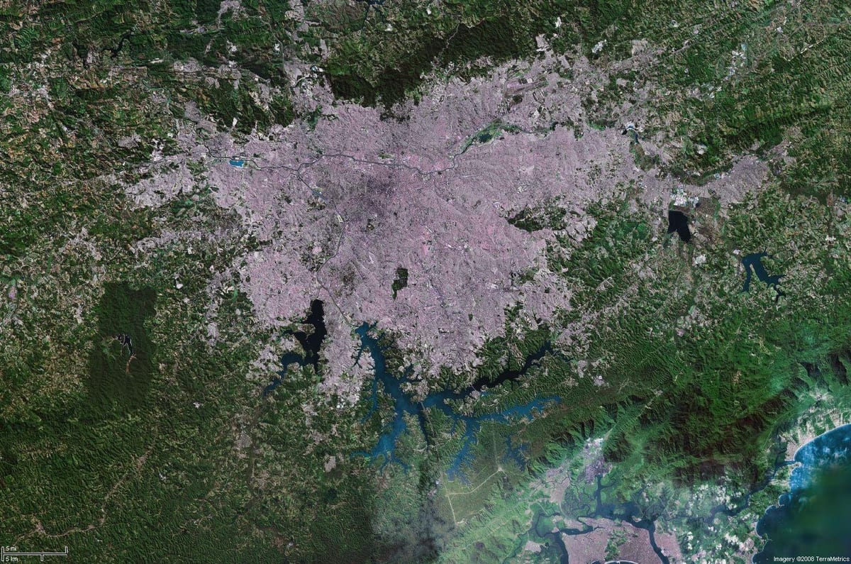 地図サンパウロの衛星