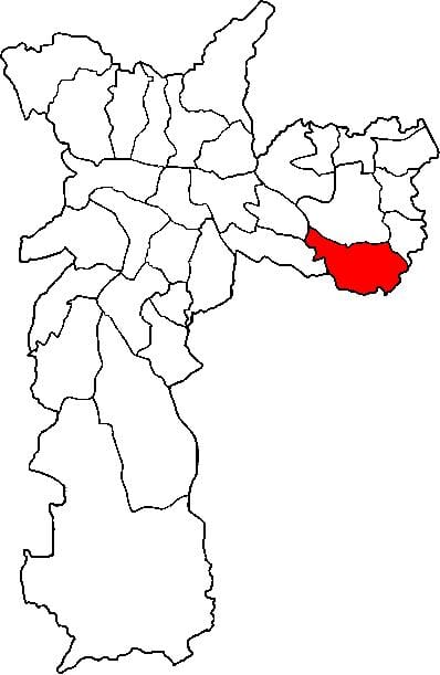 地図のサンMateus副県サンパウロ