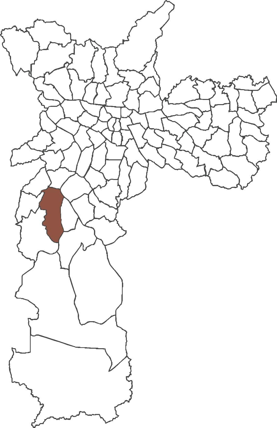 地図のジャルジンドラルサンLuís地区