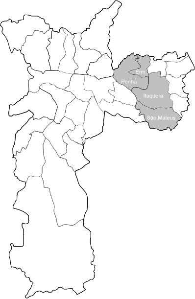 地図のゾーン洋1サンパウロ