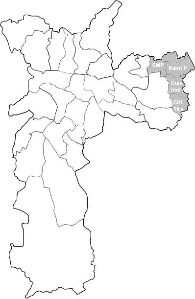 地図のゾーン洋2サンパウロ