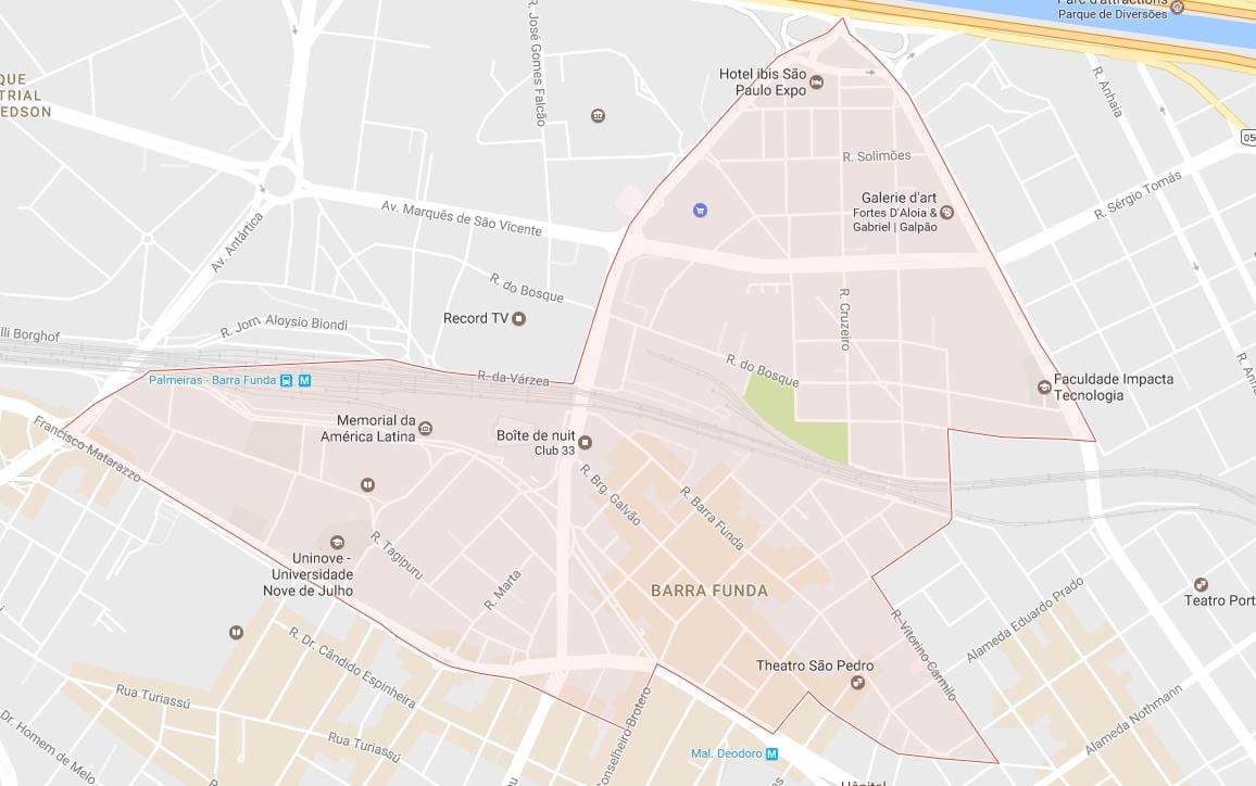 地図のバラFundaサンパウロ