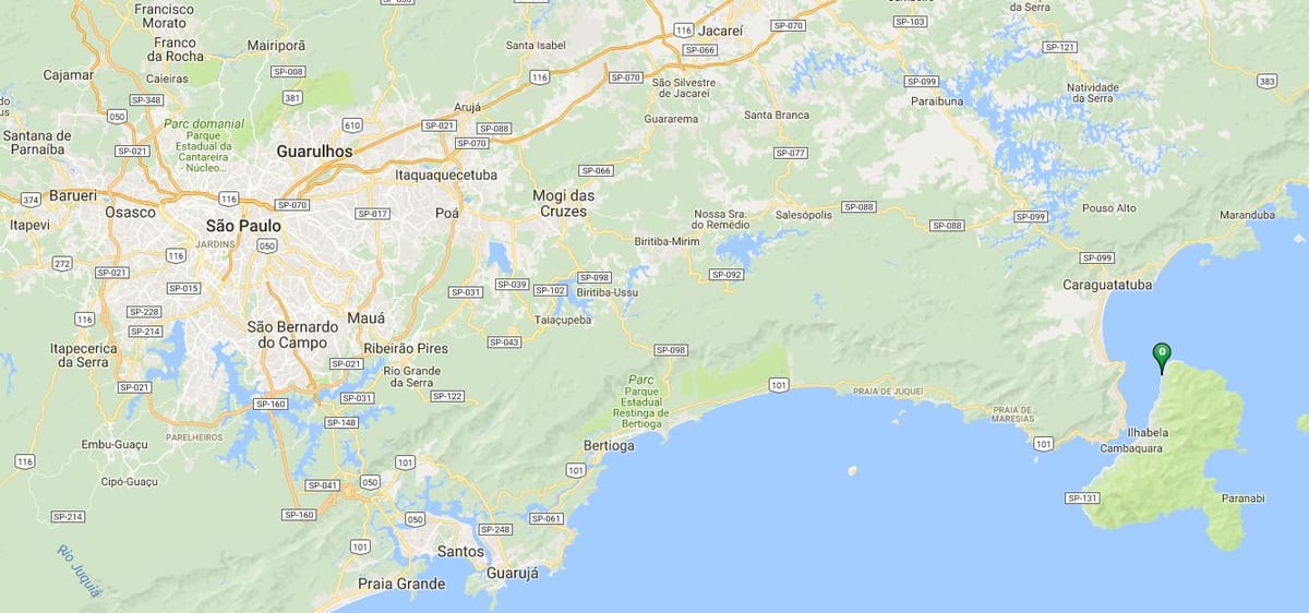 地図のピントビーチ