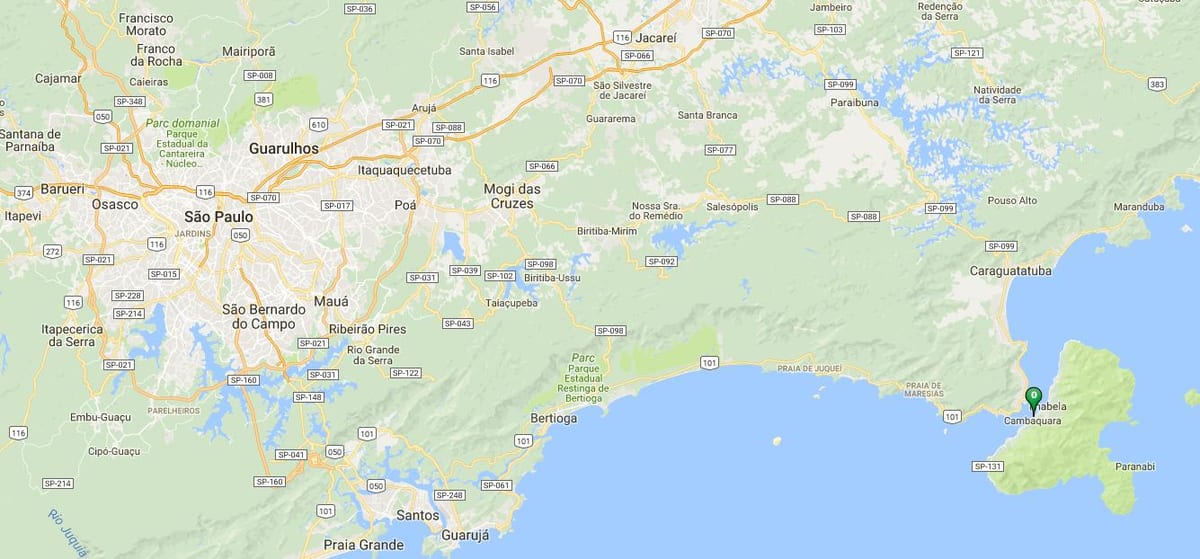 地図のスペドラスビーチMiudas