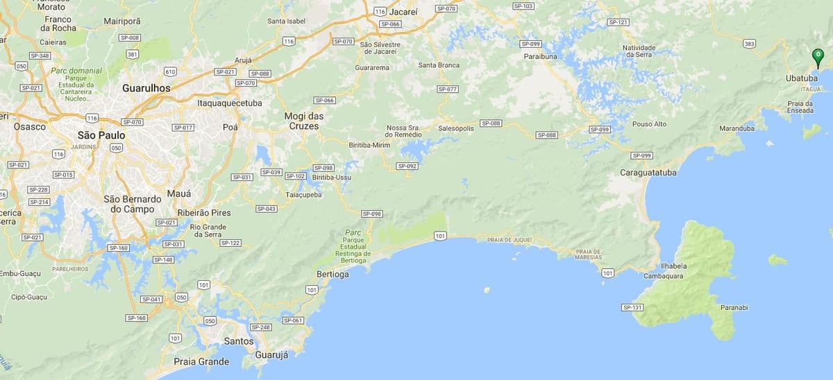 地図のビーチバーラSeca