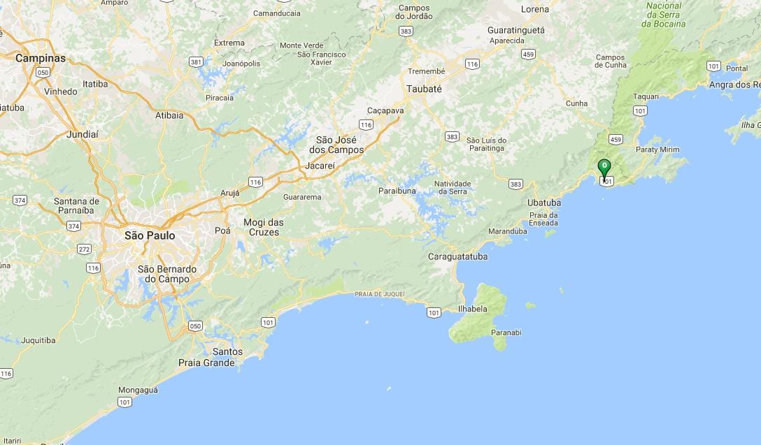 地図のビーチファゼンダ