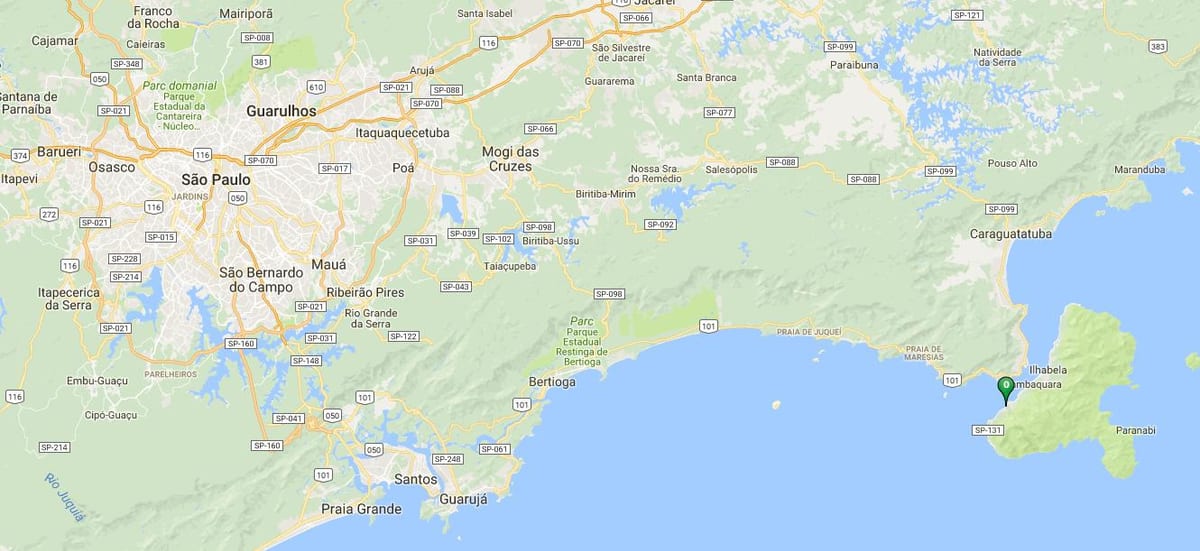 地図のビーチCurral