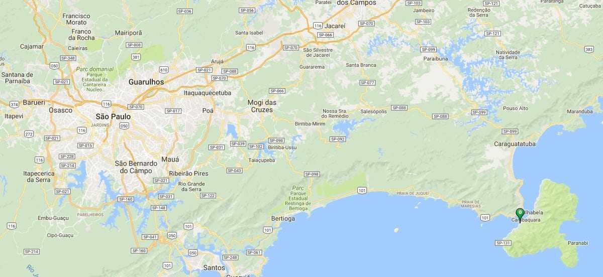 地図のビーチFeiticeira