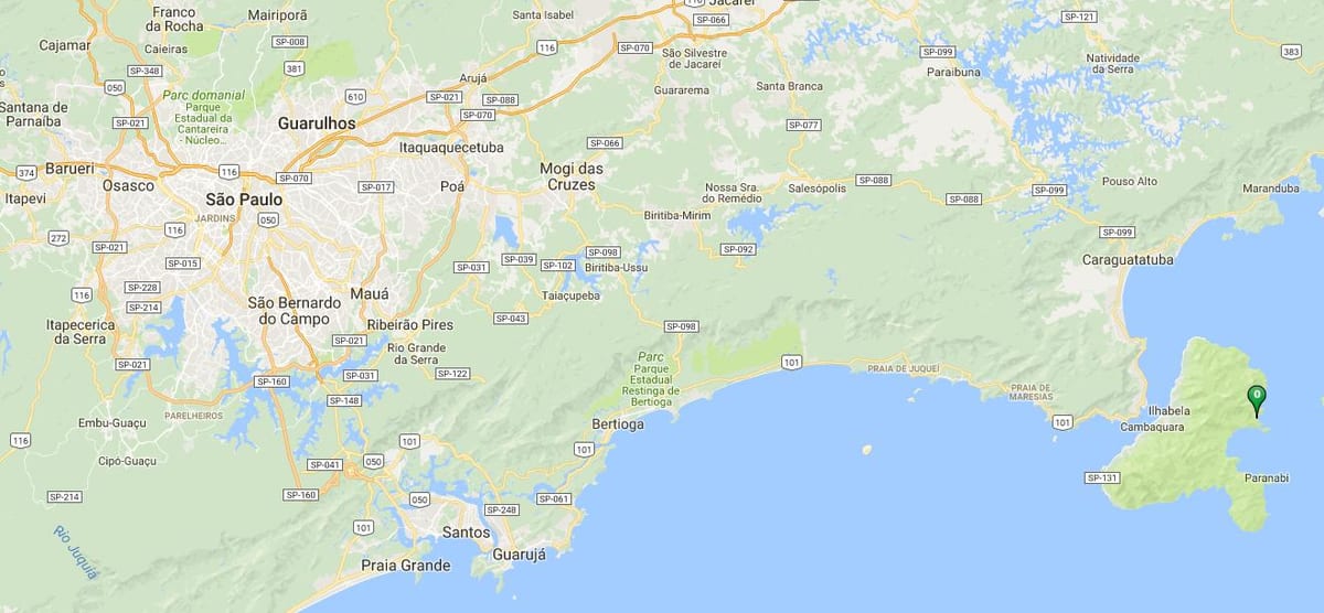 地図のビーチGuanxuma