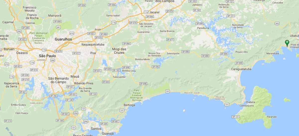 地図のビーチLázaro