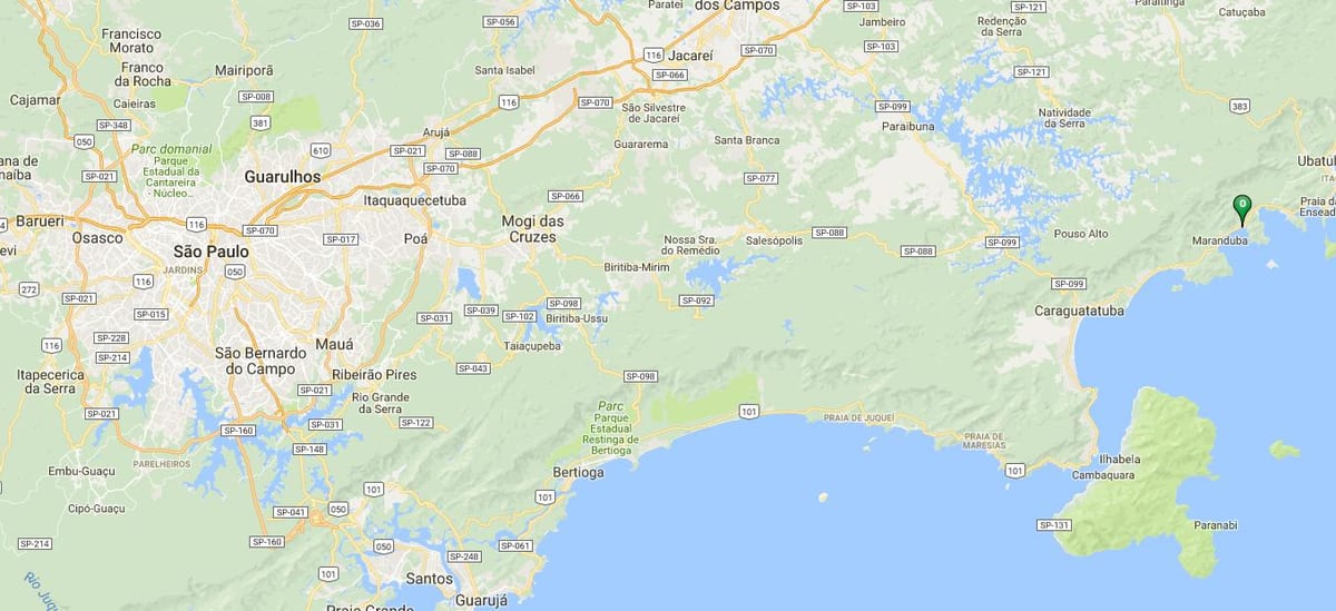 地図のビーチLagoinha