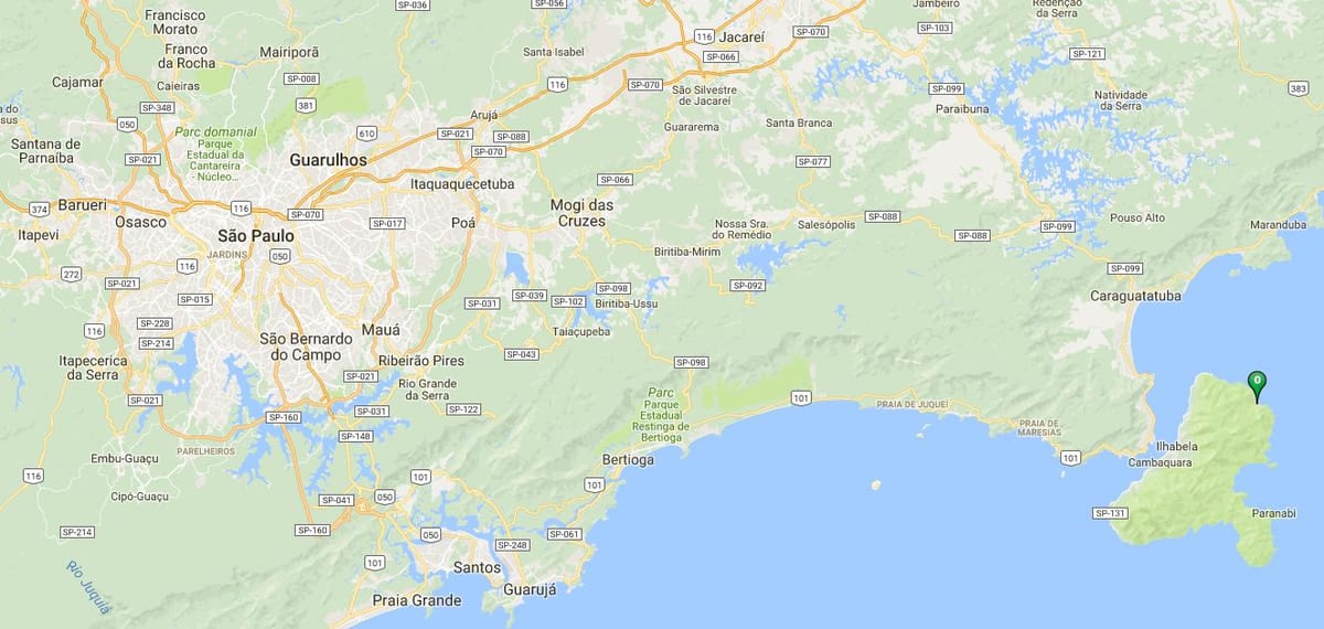 地図のビーチPoço