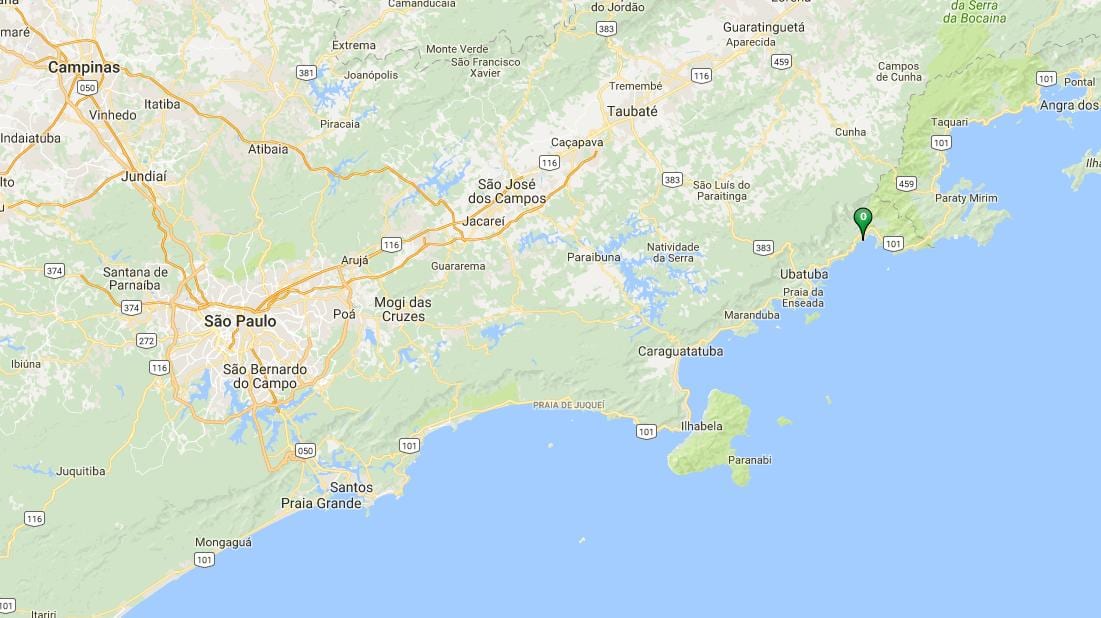 地図のビーチPuruba