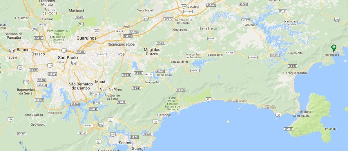 地図のビーチSapê