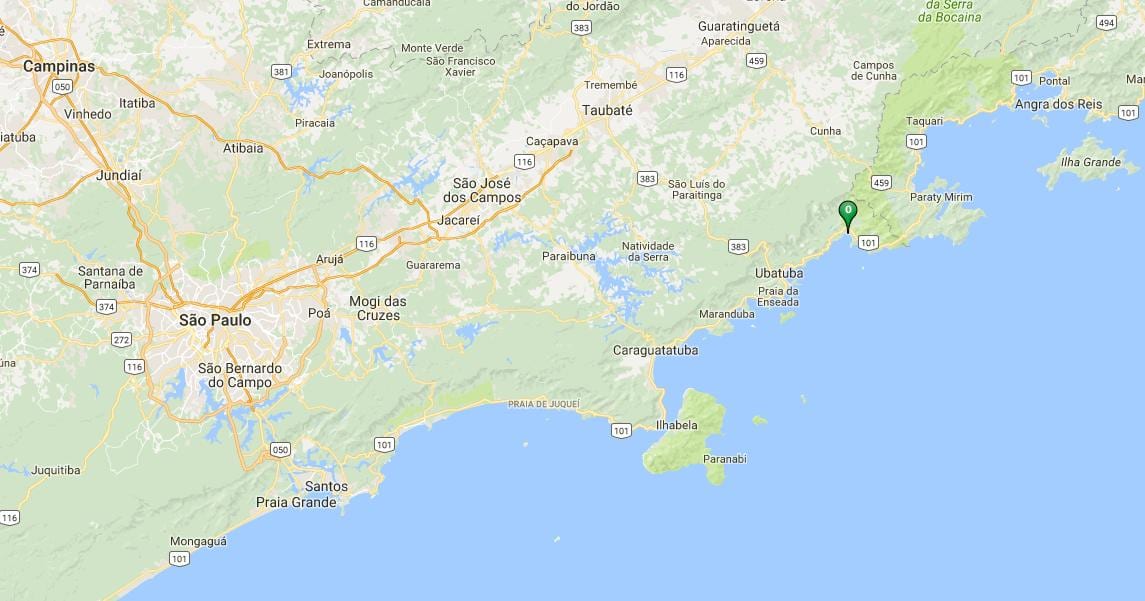 地図のビーチUbatumirim