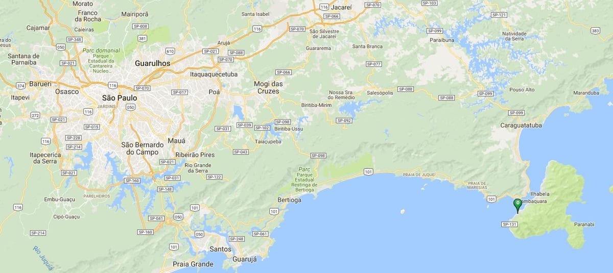 地図のビーチVeloso