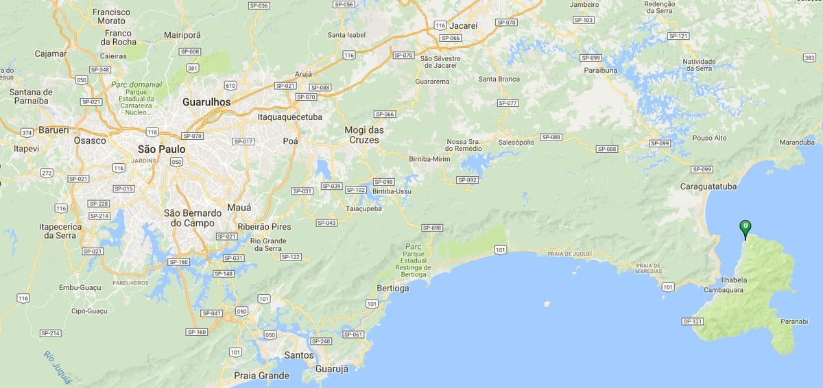 地図のビーチViana