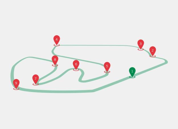 地図のブラジルGPでF1