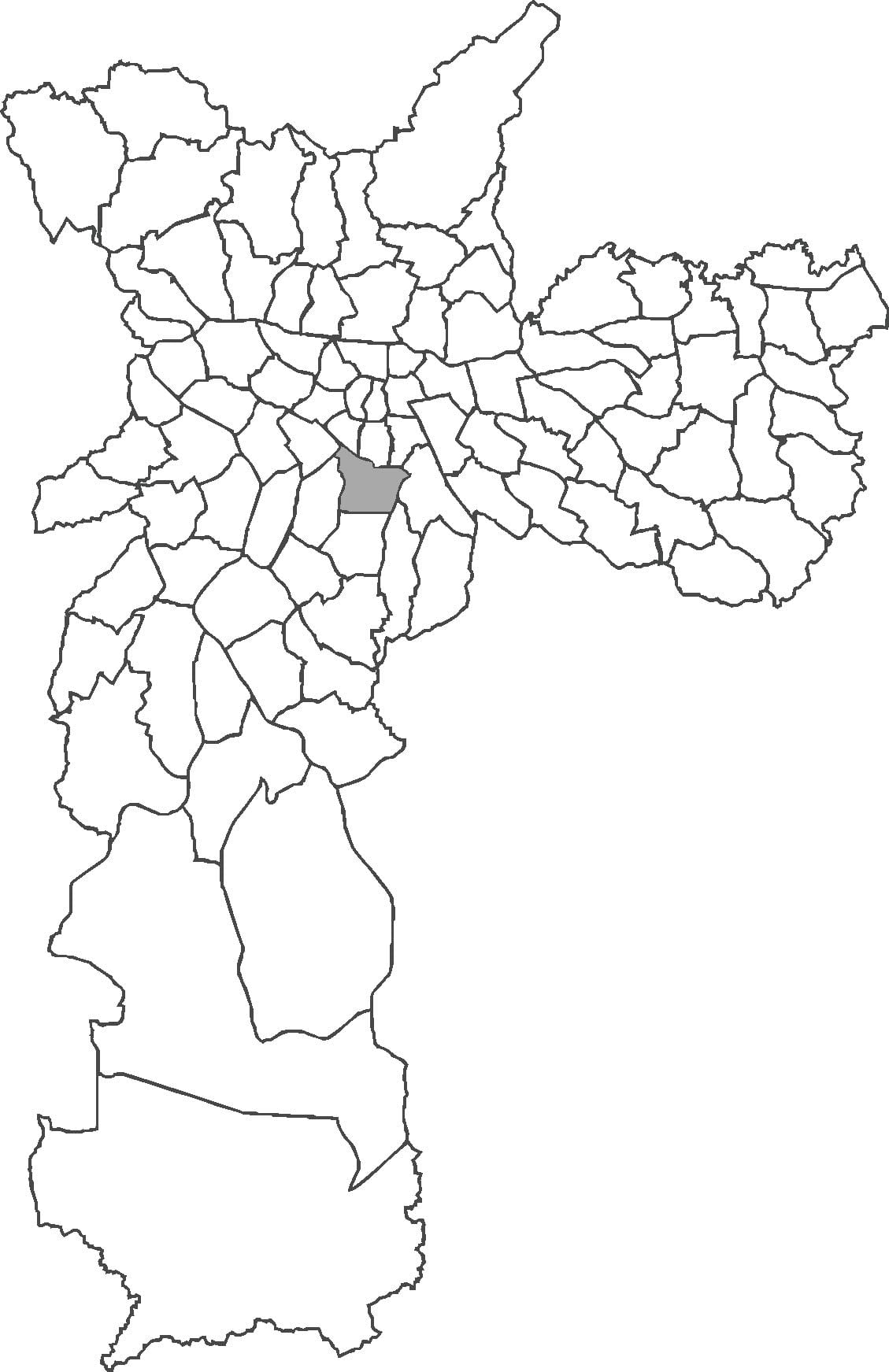 地図のヴィラマリアナ地区