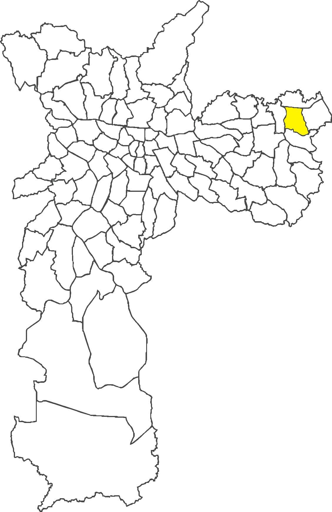 地図のヴィラCuruçá地区