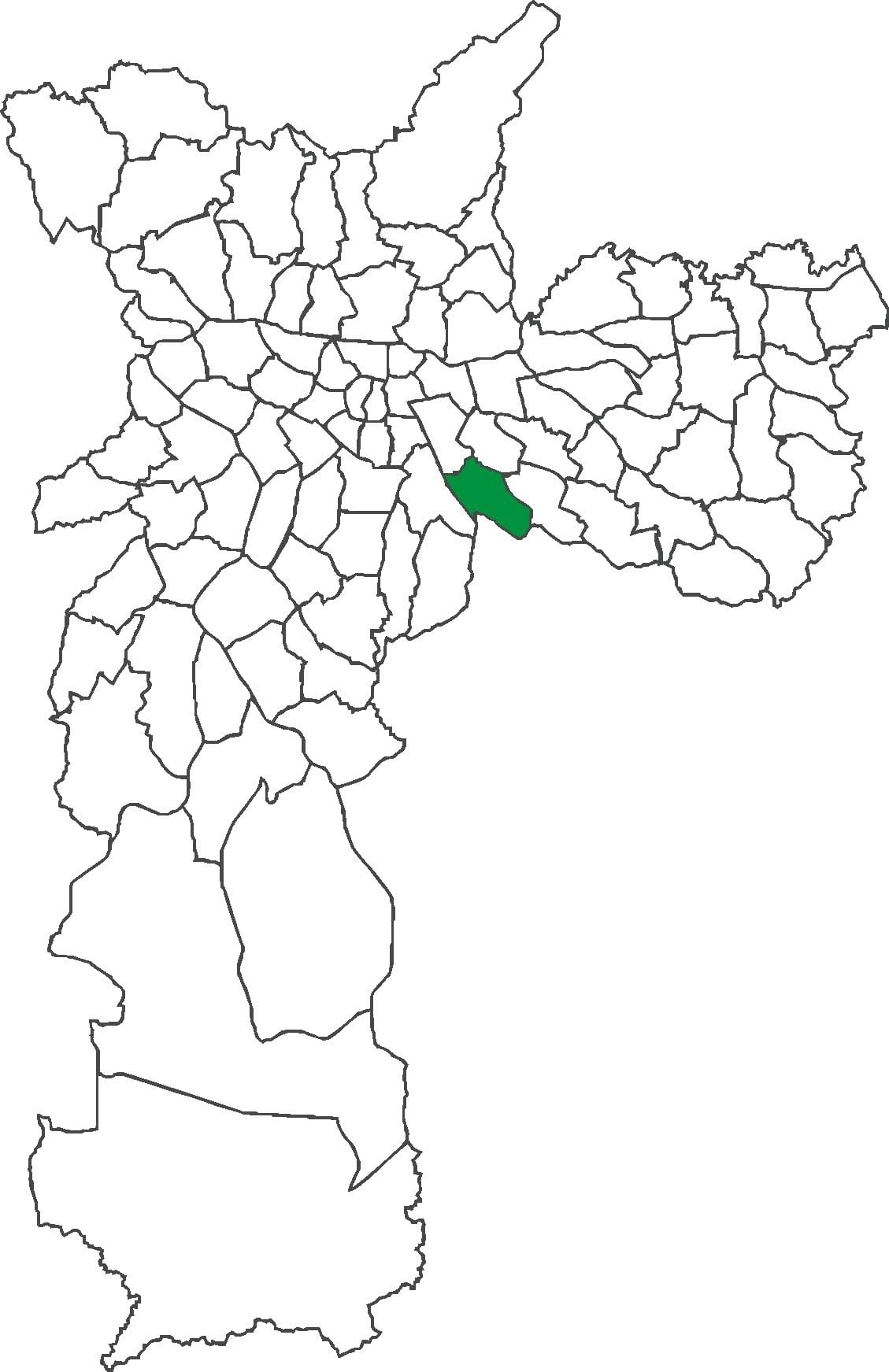 地図のヴィラPrudente地区