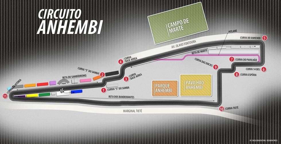 地図の回路のAnhembi