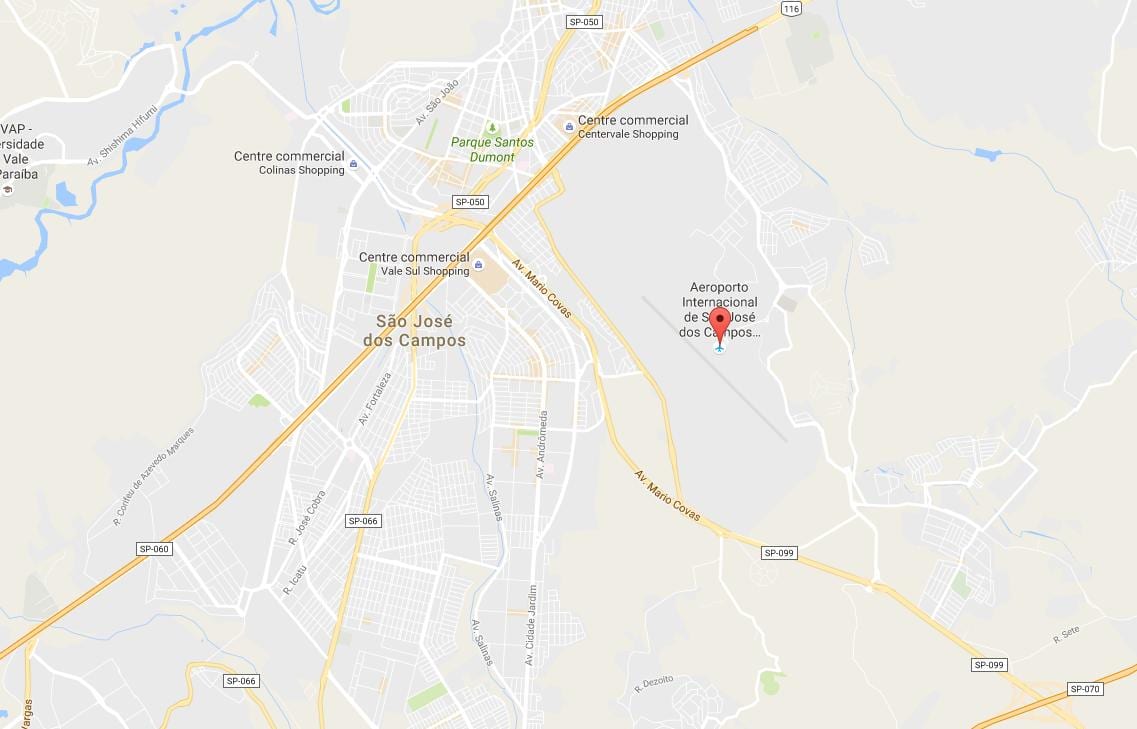 地図の国際空港サンホセョン