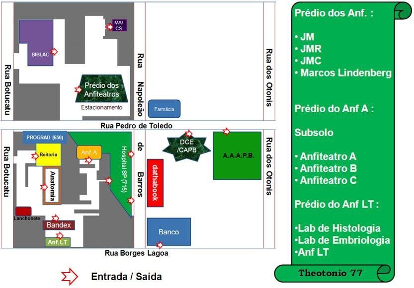 地図の連邦サンパウロ大学-UNIFESP