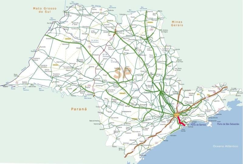 地図-アンシェータ財団の高速道路-SP150